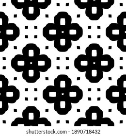  Black and white texture. Abstract seamless geometric pattern. 