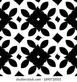  Schwarz-Weiß-Textur. Abstraktes, nahtloses geometrisches Muster. 