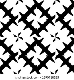  Black and white texture. Abstract seamless geometric pattern. 