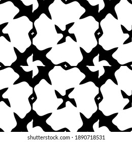 Schwarz-Weiß-Textur. Abstraktes, nahtloses geometrisches Muster. 