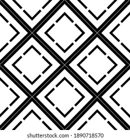  Black and white texture. Abstract seamless geometric pattern. 