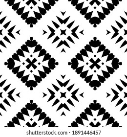  Black and white texture. Abstract seamless geometric pattern. 