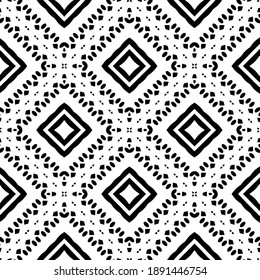  Black and white texture. Abstract seamless geometric pattern. 