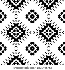  Black and white texture. Abstract seamless geometric pattern. 
