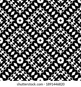  Black and white texture. Abstract seamless geometric pattern. 