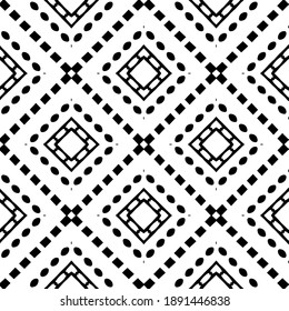  Black and white texture. Abstract seamless geometric pattern. 