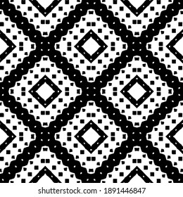  Black and white texture. Abstract seamless geometric pattern. 