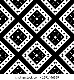  Black and white texture. Abstract seamless geometric pattern. 