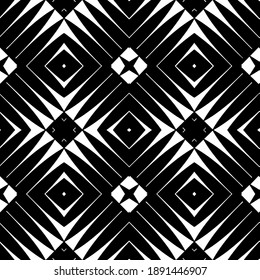  Textura en blanco y negro. Resumen de un patrón geométrico sin fisuras. 