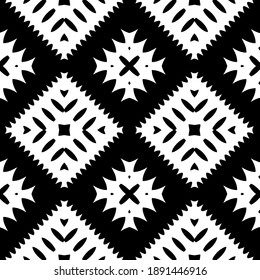  Black and white texture. Abstract seamless geometric pattern. 