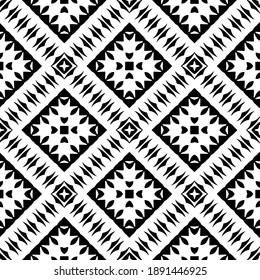  Black and white texture. Abstract seamless geometric pattern. 