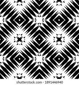  Textura en blanco y negro. Resumen de un patrón geométrico sin fisuras. 