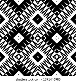  Textura en blanco y negro. Resumen de un patrón geométrico sin fisuras. 