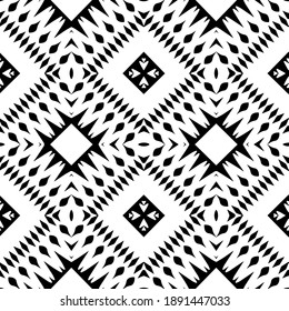  Black and white texture. Abstract seamless geometric pattern. 