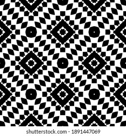  Textura en blanco y negro. Resumen de un patrón geométrico sin fisuras. 