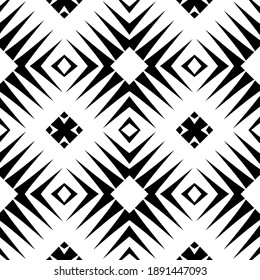  Textura en blanco y negro. Resumen de un patrón geométrico sin fisuras. 