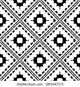 Black and white texture. Abstract seamless geometric pattern. 