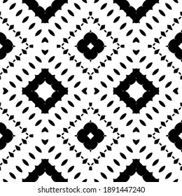  Black and white texture. Abstract seamless geometric pattern. 