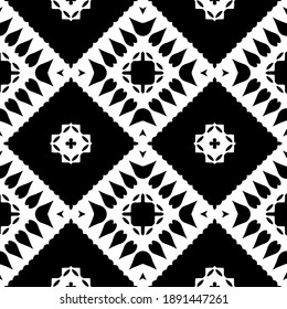  Black and white texture. Abstract seamless geometric pattern. 