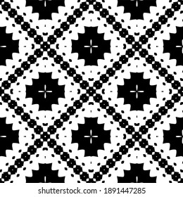  Black and white texture. Abstract seamless geometric pattern. 