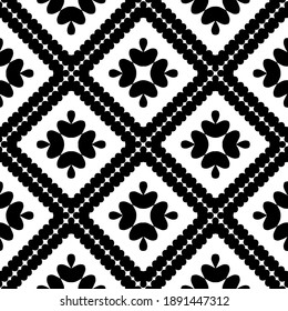  Black and white texture. Abstract seamless geometric pattern. 