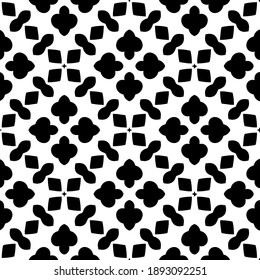  Black and white texture. Abstract seamless geometric pattern. 