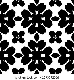  Black and white texture. Abstract seamless geometric pattern. 