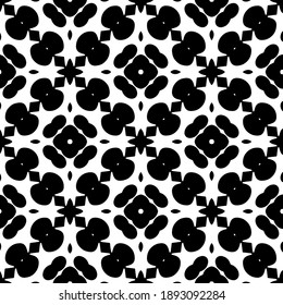  Black and white texture. Abstract seamless geometric pattern. 