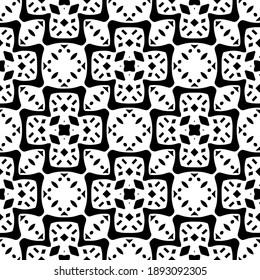  Black and white texture. Abstract seamless geometric pattern. 