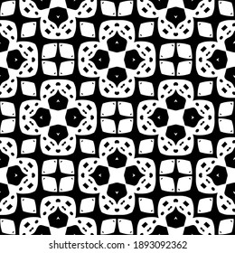  Schwarz-Weiß-Textur. Abstraktes, nahtloses geometrisches Muster. 
