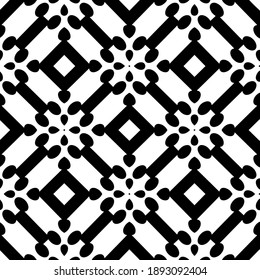  Black and white texture. Abstract seamless geometric pattern. 