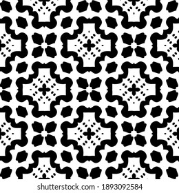  Black and white texture. Abstract seamless geometric pattern. 