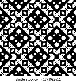  Schwarz-Weiß-Textur. Abstraktes, nahtloses geometrisches Muster. 