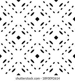  Black and white texture. Abstract seamless geometric pattern. 