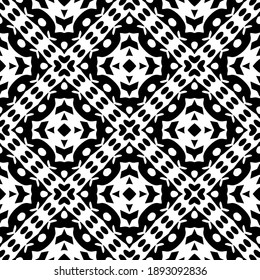  Black and white texture. Abstract seamless geometric pattern. 