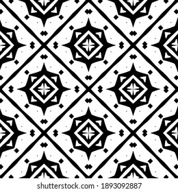  Textura en blanco y negro. Resumen de un patrón geométrico sin fisuras. 