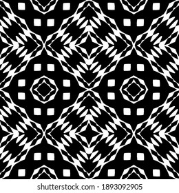  Black and white texture. Abstract seamless geometric pattern. 