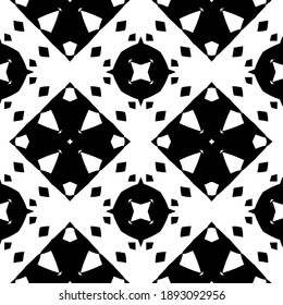  Black and white texture. Abstract seamless geometric pattern. 