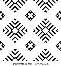 Black and white texture. Abstract seamless geometric pattern. 
