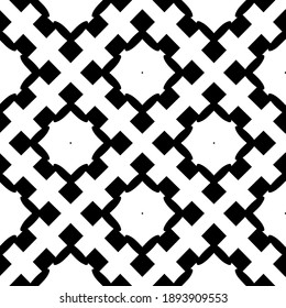  Schwarz-Weiß-Textur. Abstraktes, nahtloses geometrisches Muster. 