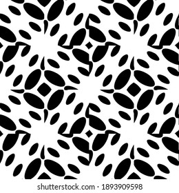  Black and white texture. Abstract seamless geometric pattern. 