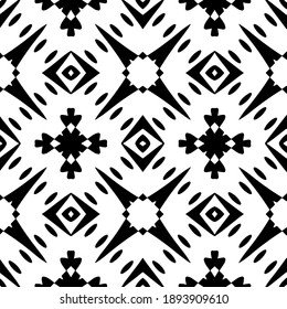  Textura en blanco y negro. Resumen de un patrón geométrico sin fisuras. 