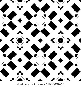 Black and white texture. Abstract seamless geometric pattern. 