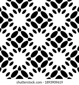  Schwarz-Weiß-Textur. Abstraktes, nahtloses geometrisches Muster. 