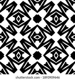  Black and white texture. Abstract seamless geometric pattern. 