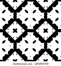  Black and white texture. Abstract seamless geometric pattern. 