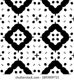  Black and white texture. Abstract seamless geometric pattern. 