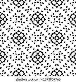  Black and white texture. Abstract seamless geometric pattern. 