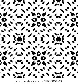  Textura en blanco y negro. Resumen de un patrón geométrico sin fisuras. 