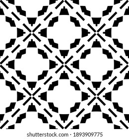  Black and white texture. Abstract seamless geometric pattern. 